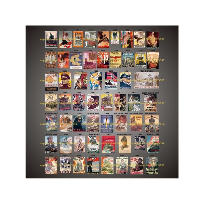 AFFICHES ALLEMAGNE 1933/1945
