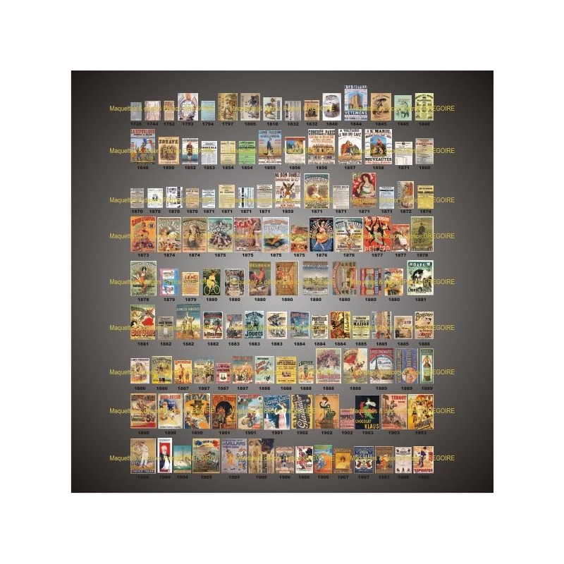 AFFICHES FRANCE 1735/1908