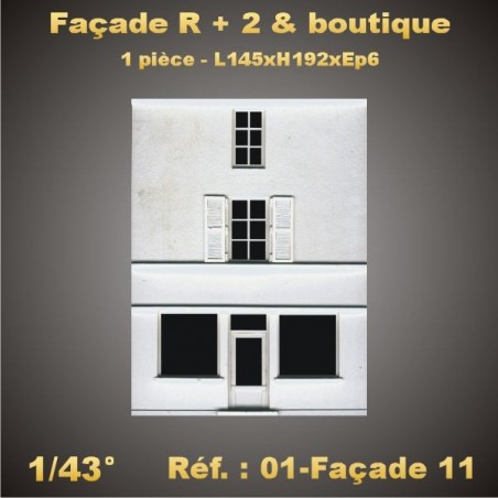FACADE R+2 AVEC BOUTIQUE